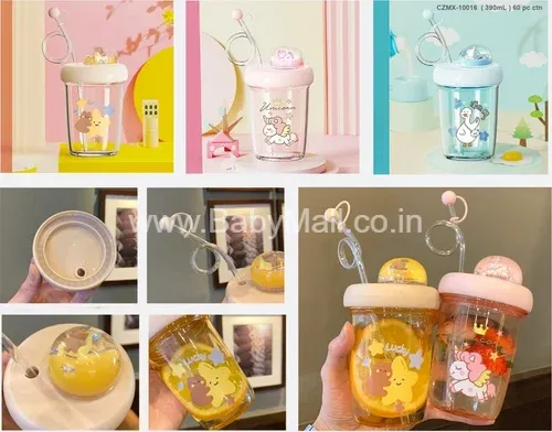 My Style Mtutu || First Quality Safe & Durable Water Bottle Sipper 390ML || Item No:CZMX-10016